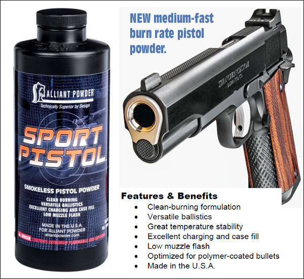 New Clean, Temp-Stable Sport Pistol Powder From Alliant « Daily Bulletin