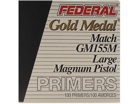 Federal Premium Gold Medal Large Pistol Mag Match Primers #155M Box of