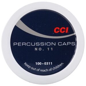 CCI #11 Percussion Caps Box of 1000 (10 Cans of 100)