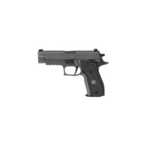 P226 Full Size Legion RX Features Sig’s Pistols are engineered to perform anywhere, at any time, and under any circumstance. They boast unique, advanced features that stand out among the rest. The P226 is the pistol that set the standard by which all other combat handguns are measured. It is used by the U.S. Navy SEALs, federal agents, and numerous law enforcement agencies across the country. The P226 Full Size RX model has an aluminum alloy frame with a stainless steel slide, accessory rail, and Sig’s four point safety system. P226 Full Size Legion RX Specifications Brand: Sig Sauer Category: Pistols Caliber: 9mm Luger Model: P226 Series: Full Size Legion RX Frame Finish: Legion Gray Cerakote Elite Action: SAO Barrel Length Range: 4″ to 4.99″ Slide Description: Legion Gray Cerakote Stainless Steel Capacity: 15 plus 1 Frame Material: Aluminum Grips: Black G10 Hand: Right Includes: 3 Magazines OAL: 8″ Sight Configuration: Night / Romeo1 Sight Style: Night Trigger: Grayguns P-SAIT Weight: 34 oz Barrel Length: 4.40″