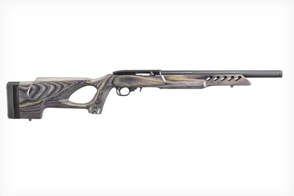 Ruger 10/22 Target Lite .22LR rifle with a 16.13-inch barrel and laminate thumbhole stock